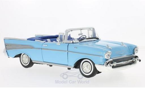 Diecast model cars Chevrolet Bel Air 1957 1/18 Motormax Convertible blue 1957 Chevrolet Bel Air 1957 1/18 Motormax Convertible blue 1957 diecast model cars