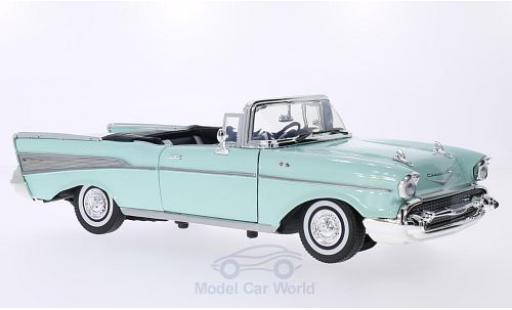 Diecast model cars Chevrolet Bel Air 1957 1/18 Motormax Convertible green 1957 Chevrolet Bel Air 1957 1/18 Motormax Convertible green 1957 diecast model cars