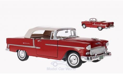 Diecast model cars Chevrolet Bel Air 1/18 Motormax Convertible red 1955 Softtop und Persenning liegen bei Chevrolet Bel Air 1/18 Motormax Convertible red 1955 Softtop und Persenning liegen bei diecast model cars