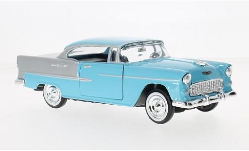 Chevrolet Bel Air 1/24 Motormax blue/grey 1955 diecast model cars