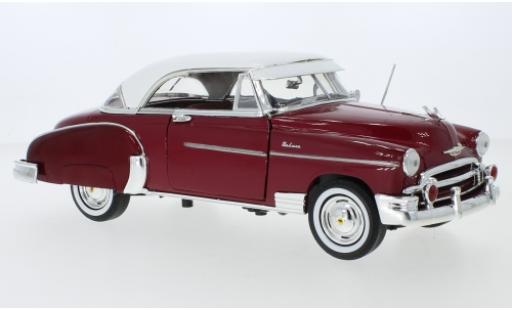 Diecast model cars Chevrolet Bel Air 1/18 Motormax metallic red/white 1950 Chevrolet Bel Air 1/18 Motormax metallic red/white 1950 diecast model cars