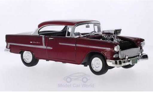Diecast model cars Chevrolet Bel Air 1/18 Motormax Tuning metallic red 1955 Chevrolet Bel Air 1/18 Motormax Tuning metallic red 1955 diecast model cars