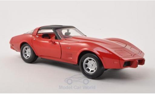 Diecast model cars Chevrolet Corvette 1/24 Motormax C3 red 1979 ohne Vitrine Chevrolet Corvette 1/24 Motormax C3 red 1979 ohne Vitrine diecast model cars
