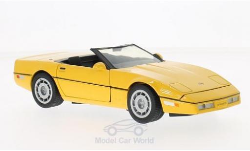 Chevrolet Corvette C4 1/24 Motormax Convertible (C4) yellow 1986 diecast model cars