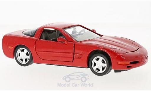 Diecast model cars Chevrolet Corvette C5 1/24 Motormax red 1997 Chevrolet Corvette C5 1/24 Motormax red 1997 diecast model cars