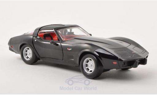 Diecast model cars Chevrolet Corvette 1/24 Motormax black 1979 ohne Vitrine Chevrolet Corvette 1/24 Motormax black 1979 ohne Vitrine diecast model cars
