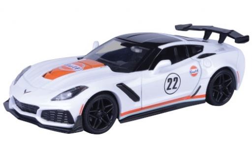 Chevrolet Corvette 1/24 Motormax ZR1 white Gulf 2019 diecast model cars