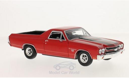 Chevrolet El Camino 1/24 Motormax red/black 1970 diecast model cars