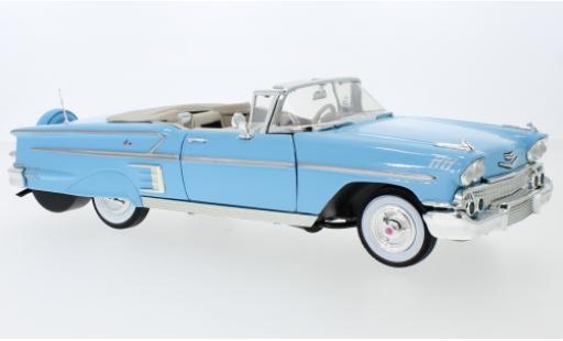 Diecast model cars Chevrolet Impala 1/18 Motormax Convertible blue 1958 Chevrolet Impala 1/18 Motormax Convertible blue 1958 diecast model cars