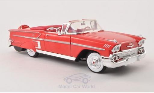 Diecast model cars Chevrolet Impala 1/18 Motormax Convertible red 1958 Chevrolet Impala 1/18 Motormax Convertible red 1958 diecast model cars