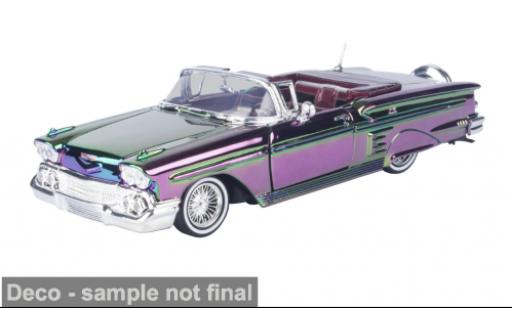 Chevrolet Impala 1/24 Motormax lila/grün 1958 1:24 diecast model cars