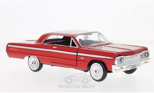 Chevrolet Impala 1/24 Motormax red 1964 diecast model cars
