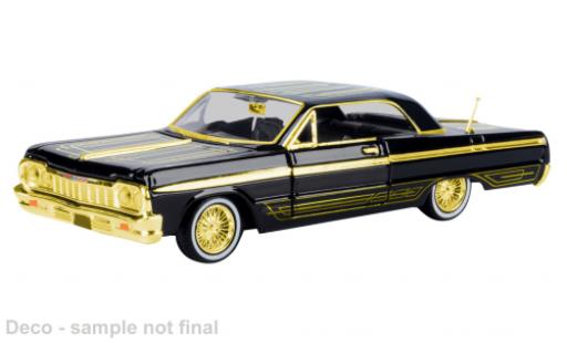 Chevrolet Impala 1/24 Motormax schwarz/gold 1964 1:24 diecast model cars