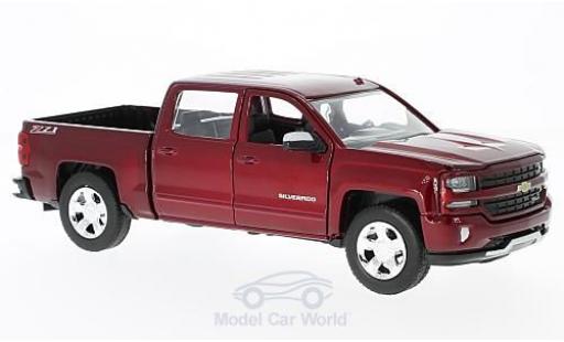 Chevrolet Silverado 1/27 Motormax 1500 LT - Z71 metallic red 2017 Maßstab:1:27 Doppelkabine mit kurzer Ladefläche diecast model cars