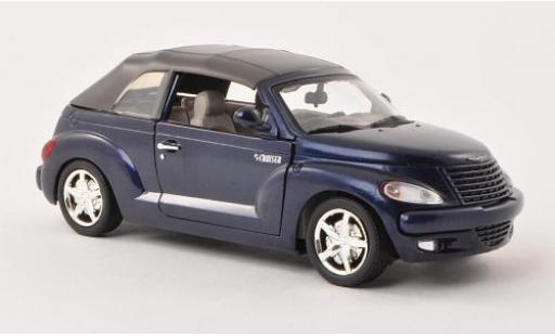 Chrysler PT Cruiser 1/24 Motormax Convertible metallic blue sans Vitrine diecast model cars