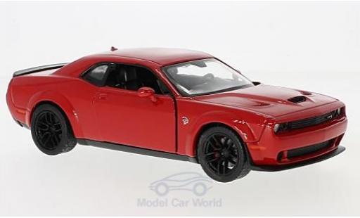 Diecast model cars Dodge Challenger 1/24 Motormax SRT Hellcat Wide-Body red 2018 Dodge Challenger 1/24 Motormax SRT Hellcat Wide-Body red 2018 diecast model cars
