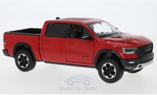 Dodge RAM 1/24 Motormax 1500 Crew Cab Rebel red 2019 diecast model cars
