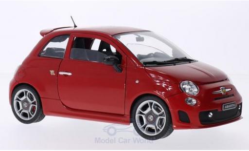 Diecast model cars Fiat 500 F 1/18 Motormax Abarth red 2008 Fiat 500 F 1/18 Motormax Abarth red 2008 diecast model cars