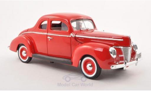 Diecast model cars Ford Deluxe 1/18 Motormax red 1940 Ford Deluxe 1/18 Motormax red 1940 diecast model cars