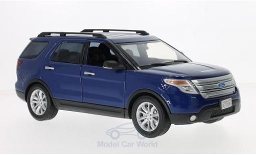 Diecast model cars Ford Explorer 1/18 Motormax XLT blue 2015 Ford Explorer 1/18 Motormax XLT blue 2015 diecast model cars