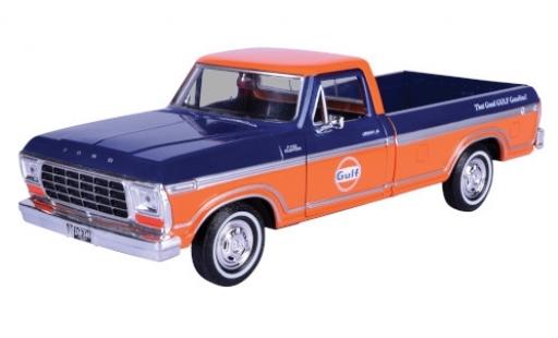Diecast model cars Ford F-1 1/24 Motormax 50 Custom Pick Up blue/orange Gulf Ford F-1 1/24 Motormax 50 Custom Pick Up blue/orange Gulf diecast model cars