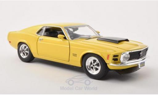Diecast model cars Ford Mustang 1/24 Motormax Boss 429 yellow/black 1970 Ford Mustang 1/24 Motormax Boss 429 yellow/black 1970 diecast model cars