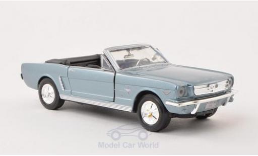 Diecast model cars Ford Mustang 1/24 Motormax Convertible metallic blue 1964 ohne Vitrine Ford Mustang 1/24 Motormax Convertible metallic blue 1964 ohne Vitrine diecast model cars