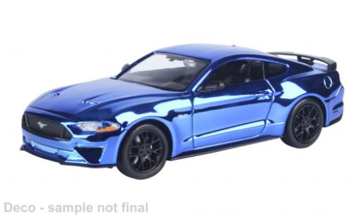 Diecast model cars Ford Mustang 1/24 Motormax GT blau 2018 1:24 Ford Mustang 1/24 Motormax GT blau 2018 1:24 diecast model cars