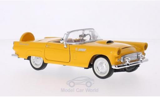 Ford Thunderbird 1956 1/24 Motormax yellow 1956 diecast model cars