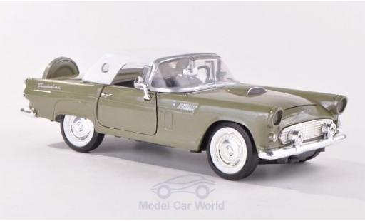 Ford Thunderbird 1/24 Motormax metallic green/white 1956 ohne Vitrine diecast model cars