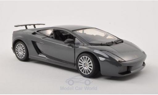 Diecast model cars Lamborghini Gallardo Superleggera 1/24 Motormax Superleggera metallic black/black Lamborghini Gallardo Superleggera 1/24 Motormax Superleggera metallic black/black diecast model cars