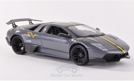 Lamborghini Murcielago LP670-4 1/24 Motormax LP670-4 SV metallic grey/matt-black diecast model cars