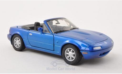Mazda MX 1/24 Motormax -5 Miata metallic blue diecast model cars