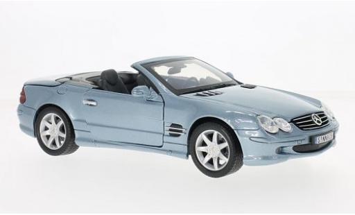 Diecast model cars Mercedes Classe SL 1/18 Motormax SL 500 (R230) metallic blue 2002 Mercedes Classe SL 1/18 Motormax SL 500 (R230) metallic blue 2002 diecast model cars