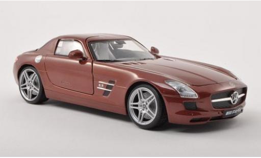 Diecast model cars Mercedes SLS 1/18 Motormax AMG (C197) met.-brown Mercedes SLS 1/18 Motormax AMG (C197) met.-brown diecast model cars