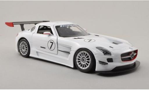 Mercedes SLS 1/24 Motormax AMG GT3 No.7 sans Vitrine diecast model cars