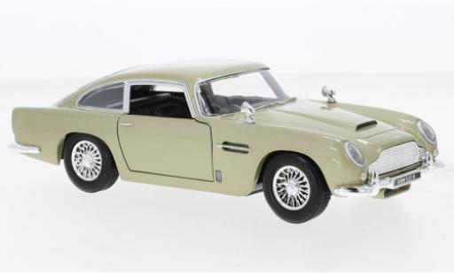 Aston Martin DB5 1/24 Motormax metallise beige RHD diecast model cars