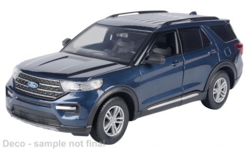 Ford Explorer 1/24 Motormax XLT blue 2022 diecast model cars