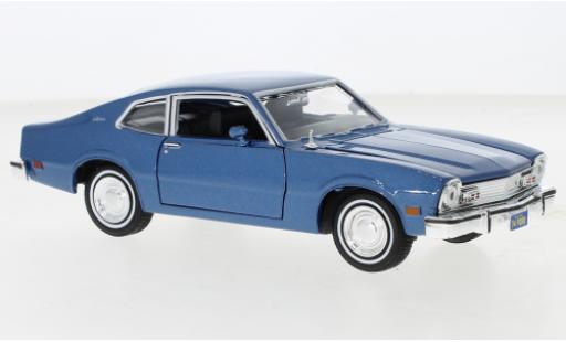 Diecast model cars Ford Maverick 1/24 Motormax metallise blue 1974 Ford Maverick 1/24 Motormax metallise blue 1974 diecast model cars