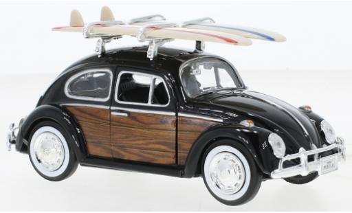 Volkswagen Beetle 1/24 Motormax (Käfer) black/Holzoptik 1966 diecast model cars