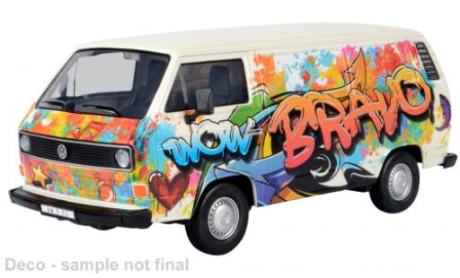 Volkswagen T3 1/24 Motormax white/Décorer diecast model cars