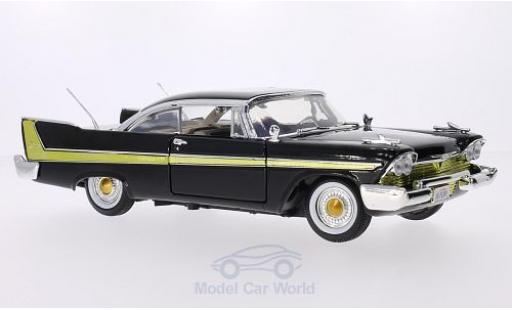 Diecast model cars Plymouth Fury 1/18 Motormax black 1958 Plymouth Fury 1/18 Motormax black 1958 diecast model cars