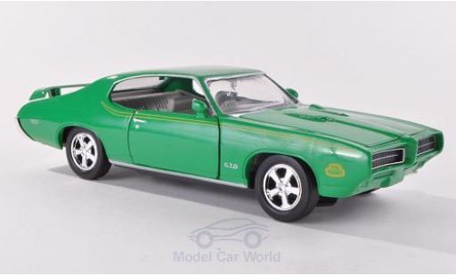 Diecast model cars Pontiac GTO 1/18 Motormax Judge green 1969 Pontiac GTO 1/18 Motormax Judge green 1969 diecast model cars