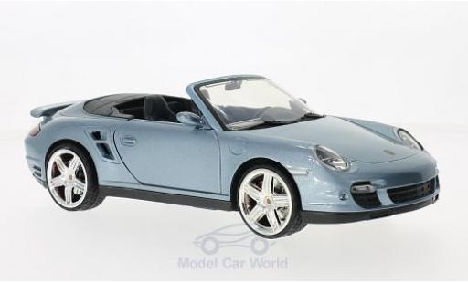 Diecast model cars Porsche 997 Turbo 1/18 Motormax 911 () Turbo Cabriolet metallic blue Porsche 997 Turbo 1/18 Motormax 911 () Turbo Cabriolet metallic blue diecast model cars