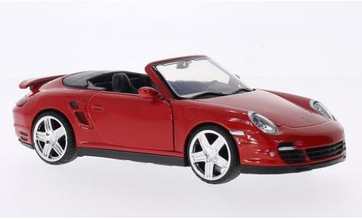 Porsche 997 Turbo 1/24 Motormax 911 Turbo Cabriolet () red diecast model cars