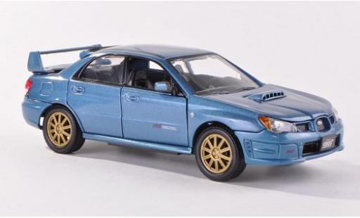Diecast model cars Subaru Impreza 1/24 Motormax WRX STi metallic blue Subaru Impreza 1/24 Motormax WRX STi metallic blue diecast model cars