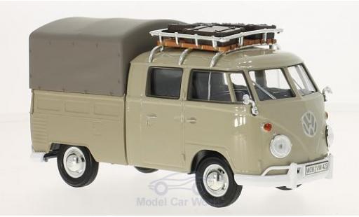 Diecast model cars Volkswagen T1 B 1/24 Motormax beige Pick Up mit Dachgepäckträger und Plane Volkswagen T1 B 1/24 Motormax beige Pick Up mit Dachgepäckträger und Plane diecast model cars