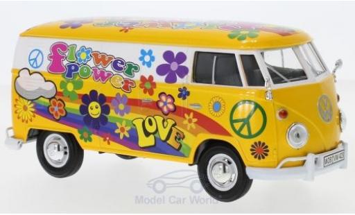 Diecast model cars Volkswagen T1 A 1/24 Motormax Kasten Flower Power Volkswagen T1 A 1/24 Motormax Kasten Flower Power diecast model cars