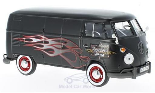 Diecast model cars Volkswagen T1 A 1/24 Motormax matt-black/Dekor Custom Garage Volkswagen T1 A 1/24 Motormax matt-black/Dekor Custom Garage diecast model cars