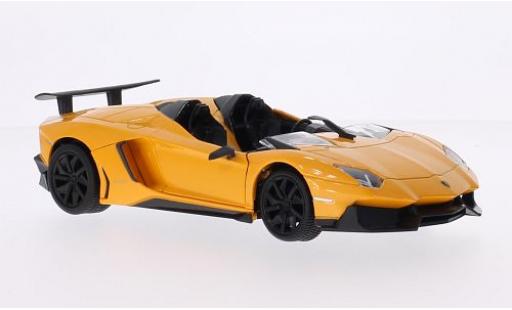Lamborghini Aventador 1/24 MZ Model J metallic yellow 2013 diecast model cars